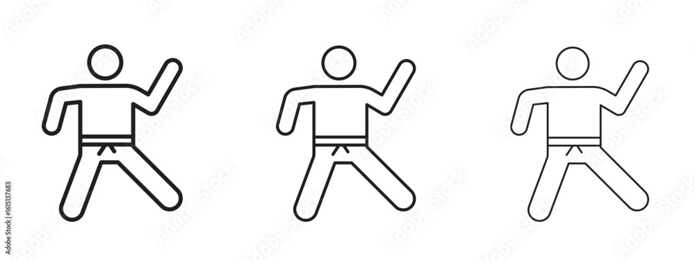 Canvas Prints karate fighter icon. simple element illustration. can be used for web and mobile.