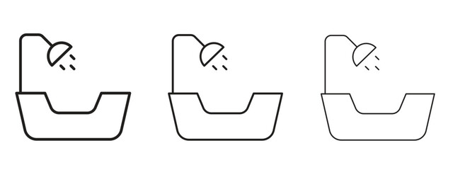 Hair washer sink icon. Simple element illustration. Can be used for web and mobile.