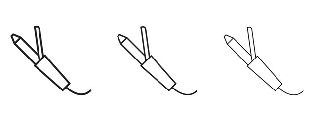 Hair curler icon. Simple element illustration. Can be used for web and mobile.