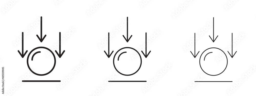 Wall mural gravity icon. simple element illustration. can be used for web and mobile.