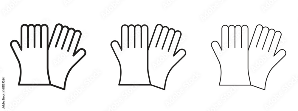 Wall mural gloves icon. simple element illustration. can be used for web and mobile.