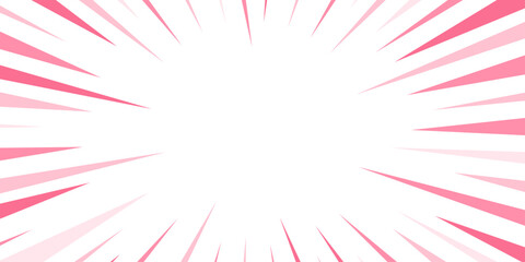 Comic speed Sunburst for the background. Digital Elegance: AI-Generated Wallpaper Patterns. Abstract design pink gradient shine rays background Vector, illustration Summer spring decoration .	