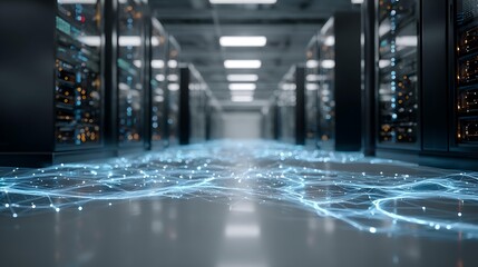 A wide shot of a global map with glowing AI networks connecting continents, collaboration and technological advancement Corporate and Business AI Future Tech and Innovation Digital Lifestyle