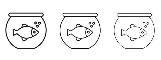 Fish bowl icon. Simple element illustration. Can be used for web and mobile.