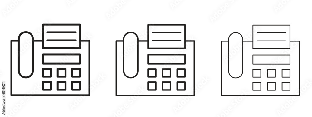 Wall mural fax machine icon. simple element illustration. can be used for web and mobile.