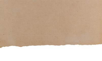 photo of isolated old brown grunge paper banner	
