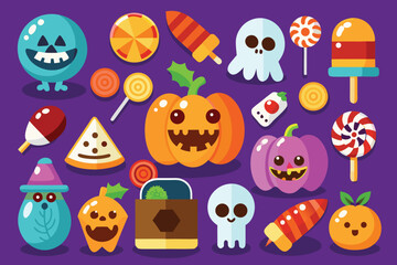 halloween seamless pattern