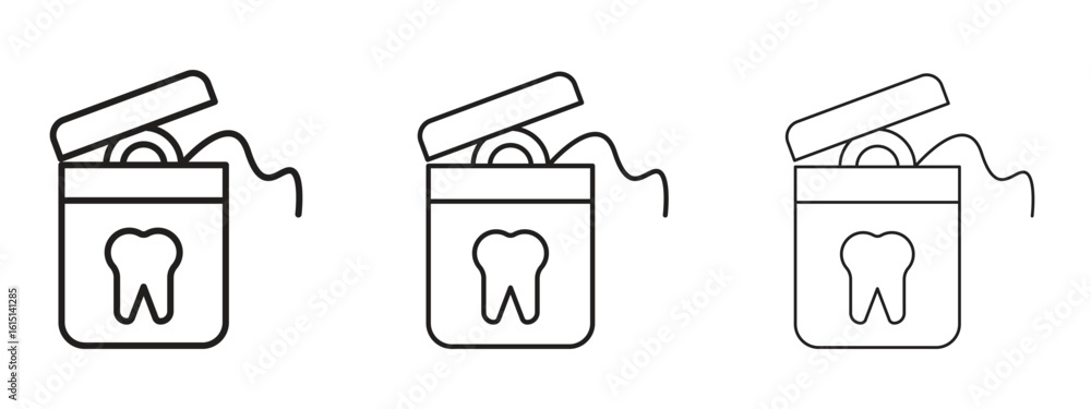 Wall mural dental floss icon. simple element illustration. can be used for web and mobile.