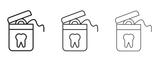 Dental floss icon. Simple element illustration. Can be used for web and mobile.