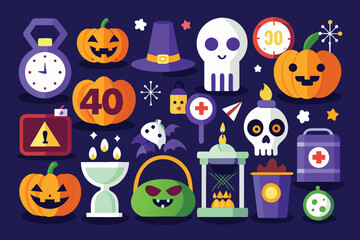 halloween seamless pattern