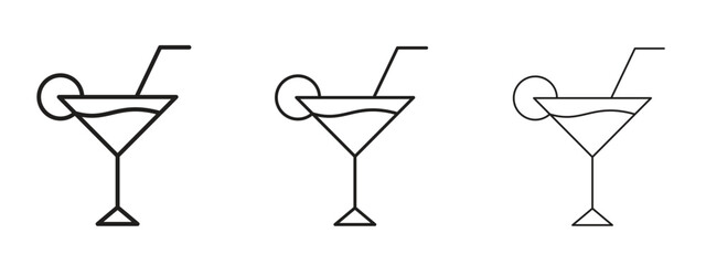 Cocktail icon. Simple element illustration. Can be used for web and mobile.