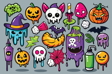 halloween seamless pattern