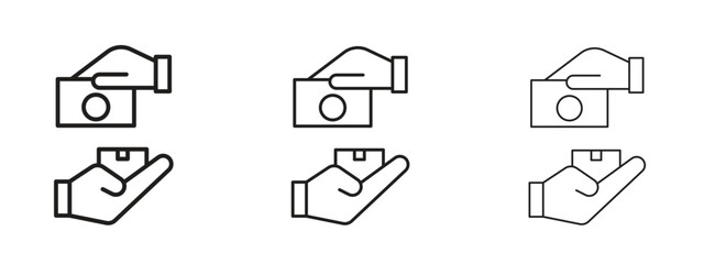 Cash on delivery icon. Simple element illustration. Can be used for web and mobile.