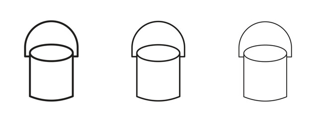 Bucket icon. Simple element illustration. Can be used for web and mobile.