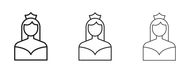 Bride icon. Simple element illustration. Can be used for web and mobile.
