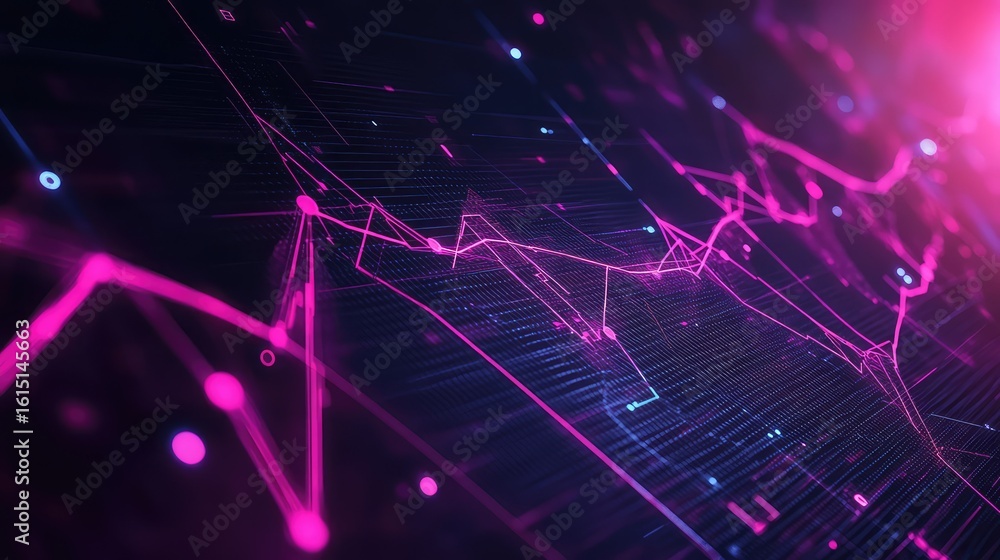 Poster visualization rotating line chart