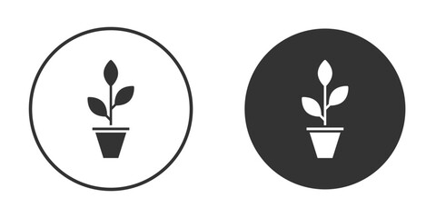 Plant icon, symbol, Vector pictogram. Simple element illustration.