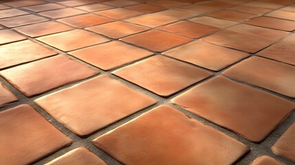 Photograph of metallic, textured tiles arranged in a diamond pattern with grout lines.