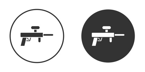 Paintball icon, symbol, Vector pictogram. Simple element illustration.