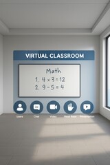 Futuristic Library with Glowing Shelves