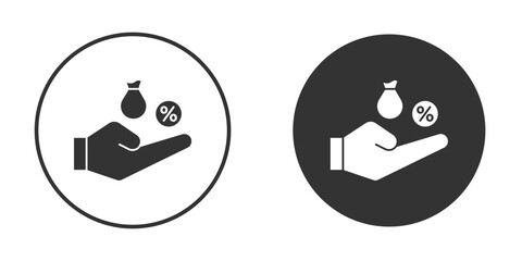Commission icon, symbol, Vector pictogram. Simple element illustration.