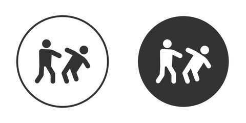 Assault icon, symbol, Vector pictogram. Simple element illustration.