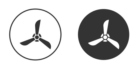 Airscrew icon, symbol, Vector pictogram. Simple element illustration. © Franklin