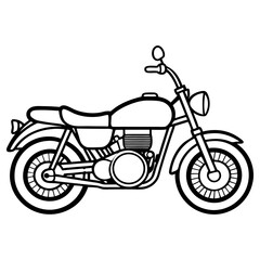 Obraz premium A sleek motorcycle parked on a road