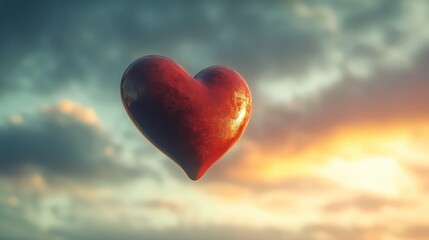 Fototapeta premium heaquatic floating heart