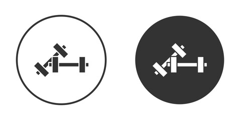Training icon, symbol, Vector pictogram. Simple element illustration.