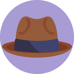Wide-brimmed hat with a high crown and four symmetrical dents, often worn by drill sergeants or park rangers.