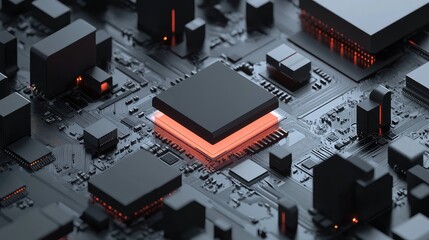 processor elevating microchip