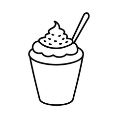 a delicious pink dessert in a cup with a spoon 