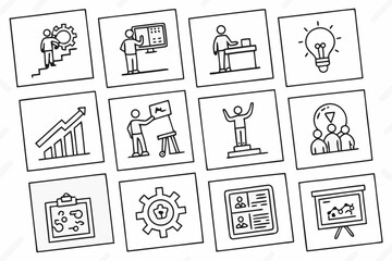 business people icons