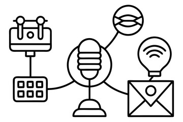 set of vector icons for web design