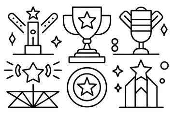 trophy and awards icons