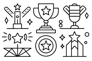 trophy and awards icons