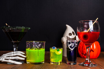 Halloween party bar drinks