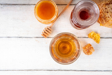 Homemade honey alcohol drink mead