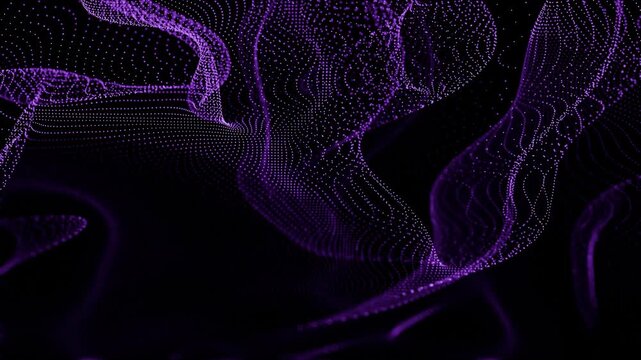 a purple background with a pattern of lines