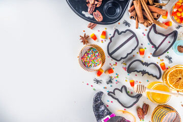Halloween Cookies baking background