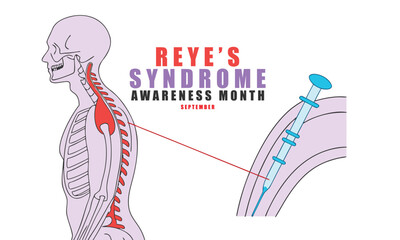 Reye’s Syndrome Awareness Month., Concept Design Background.