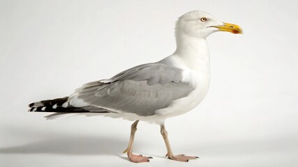 Fototapeta premium Herring Gull on studio background