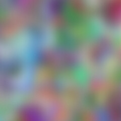 Abstract, soft focus, colorful background with various hues and forms, creates a sense of depth and playfulness
