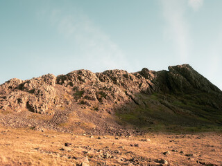 Rocky Crags On The Hike To Scafell Pike Summit