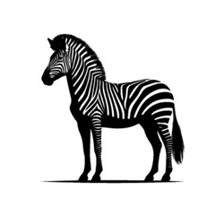 Fototapeta premium Colorful Zebra Vector – Creative Pop Art Style Animal Illustration