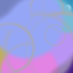 Abstract, soft pastel-colored artwork with blurred circular shapes. A combination of pastel hues creates a soothing, dreamlike visual.