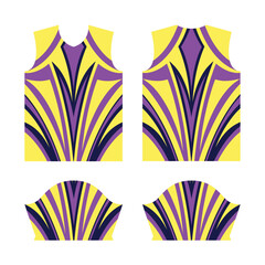 Sport jersey, half sleeve template, abstract design for motocross motorcycle, soccer, racing