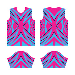 Sport jersey, half sleeve template, abstract design for motocross motorcycle, soccer, racing