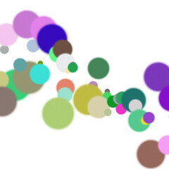 Abstract Colorful Circles Composition
